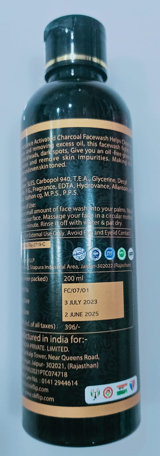 CHARCOL FACE WASH