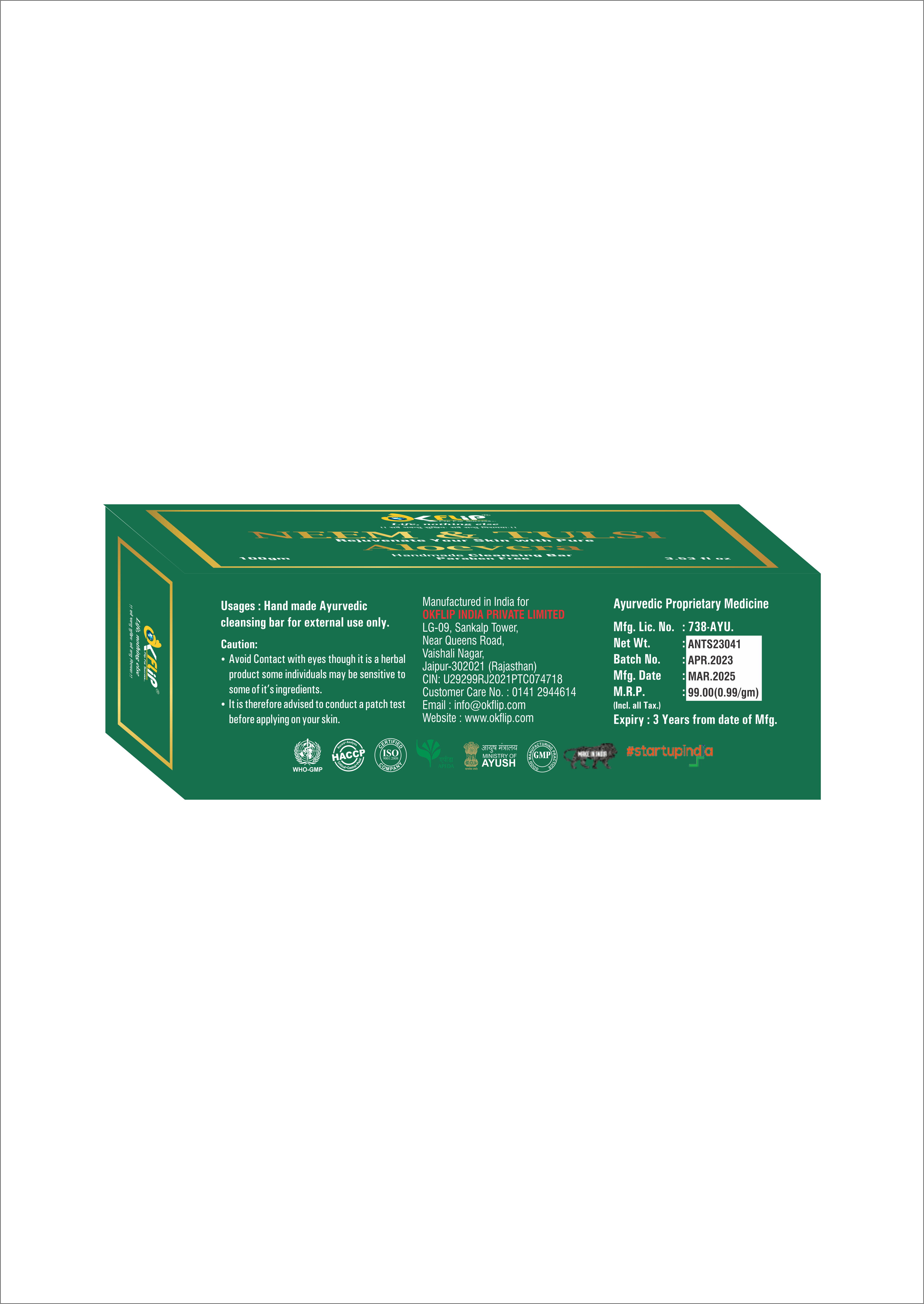 NEEM & TULSI ALOEVERA BAR