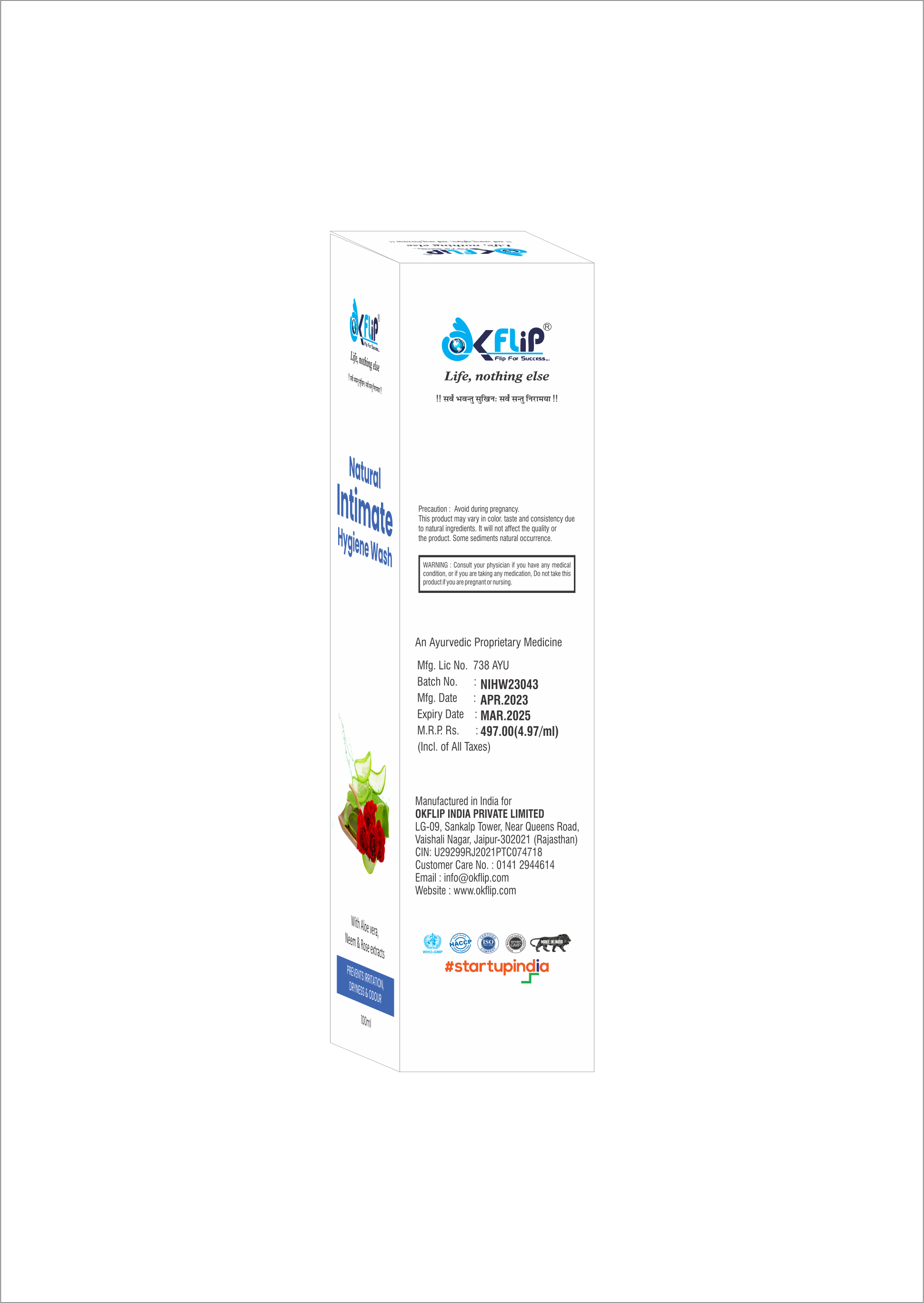 NATURAL INTIMATE HYGIENE WASH