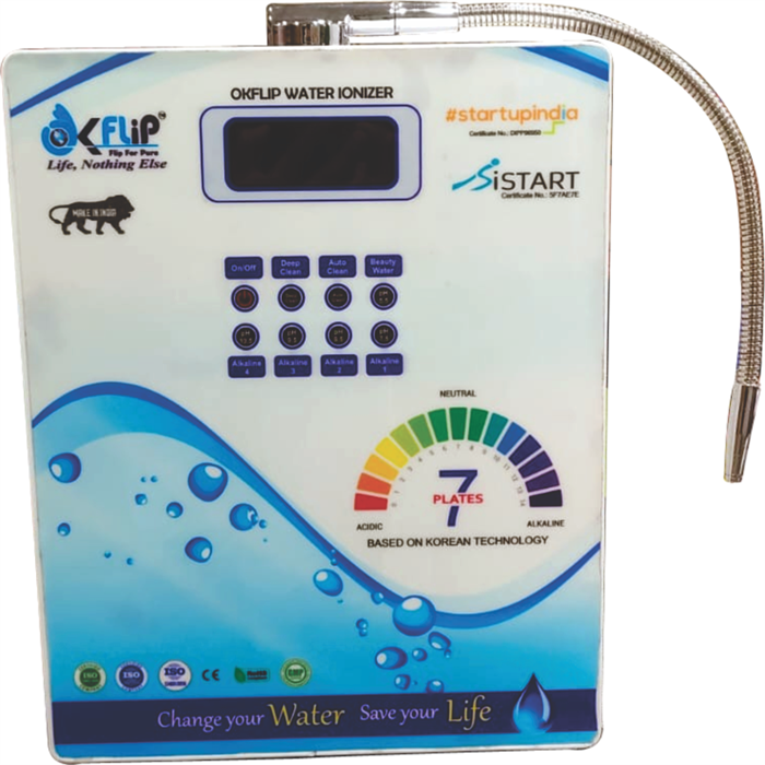 OKFLIP WATER IONIZER 7 PLATE(NEW MODEL)