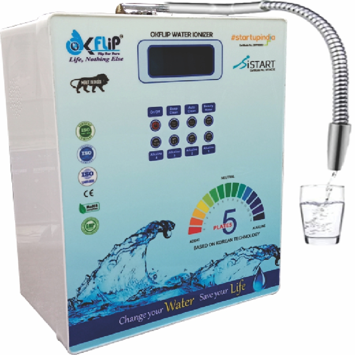 ALKALINE OKFLIP IONIZER 5 PLATE(NEW MODEL)